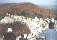 Hawk Mountain in prime spotting season.